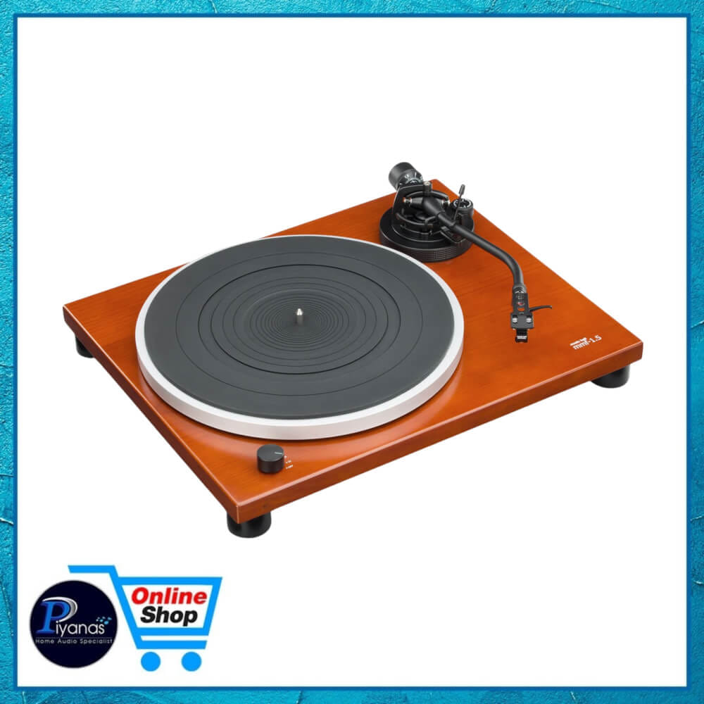 เครื่องเล่นแผ่นเสียง MUSIC HALL : MMF-1.5 (พร้อมหัวเข็ม MUSIC HALL รุ่น MELODY MM) (CHERRY WOOD)